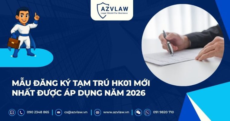 Mẫu đăng ký tạm trú HK01 mới nhất được áp dụng năm 2026