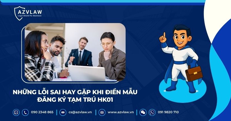 Những lỗi sai hay gặp khi điền mẫu đăng ký tạm trú HK01