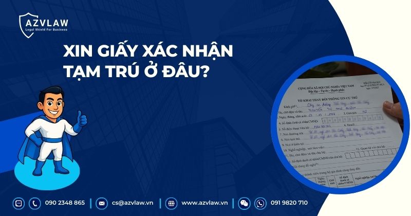 Xin giấy xác nhận tạm trú ở đâu?