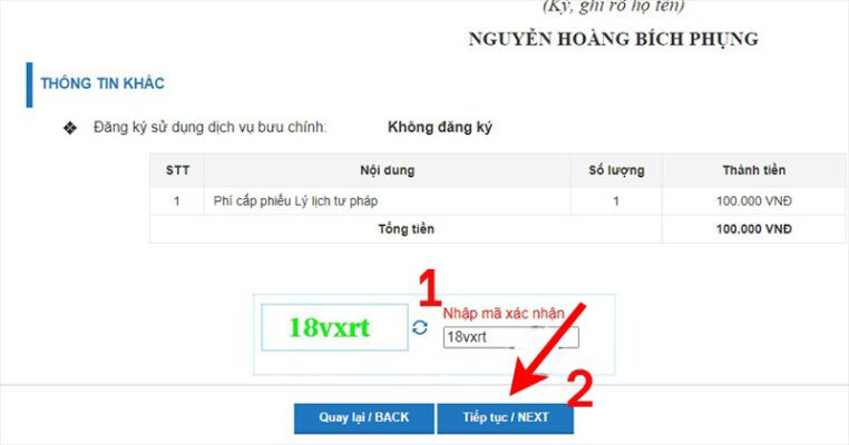 Nhận mã đăng ký trực tuyến