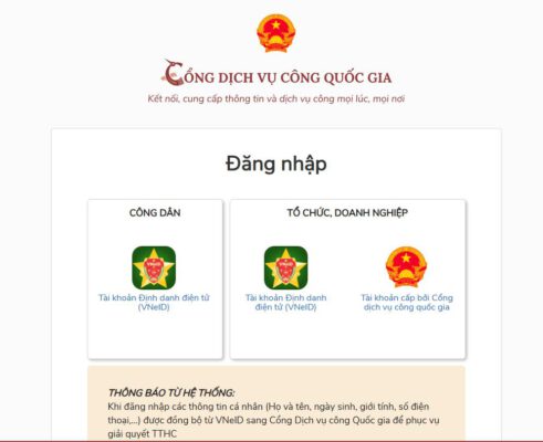 Chọn loại tài khoản bạn muốn đăng nhập