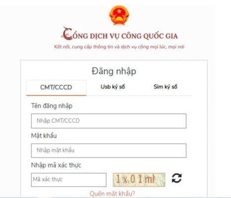 Tiến hành đăng nhập