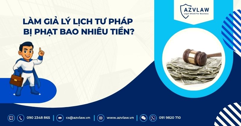 Làm giả lý lịch tư pháp bị phạt bao nhiêu tiền?