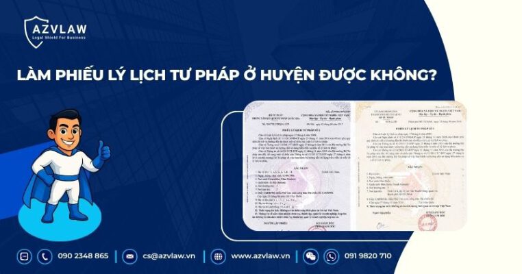 Làm lý lịch tư pháp ở huyện được không?