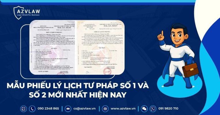 Mẫu phiếu lý lịch tư pháp số 1 và số 2 mới nhất hiện nay