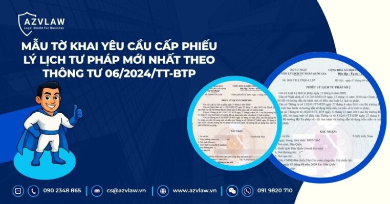 Mẫu Tờ khai yêu cầu cấp Phiếu lý lịch tư pháp mới nhất theo Thông tư 06/2024/TT-BTP