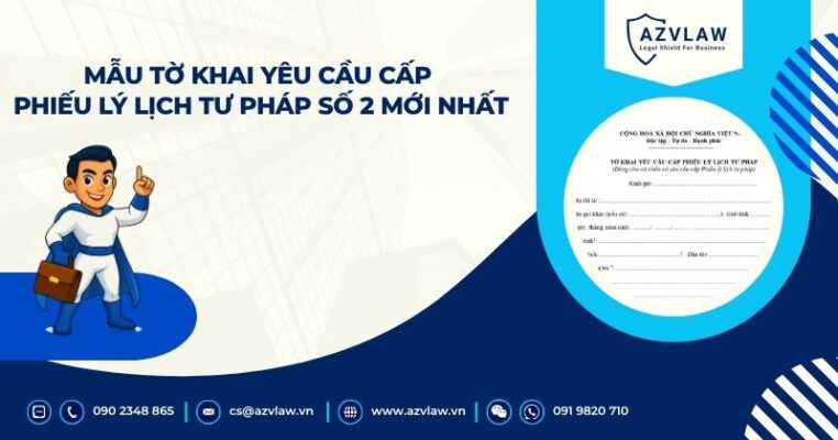 Mẫu Tờ khai yêu cầu cấp Phiếu lý lịch tư pháp số 2