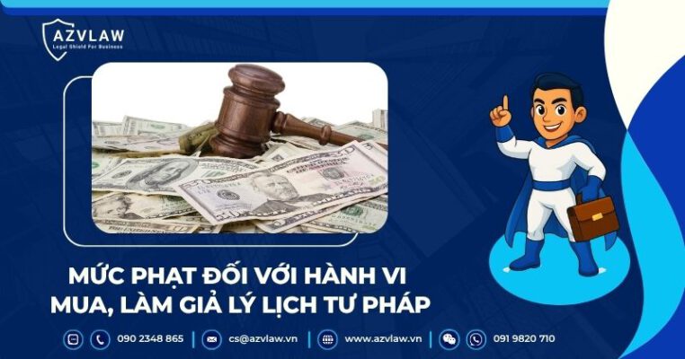 Mức phạt đối với hành vi mua, làm giả lý lịch tư pháp