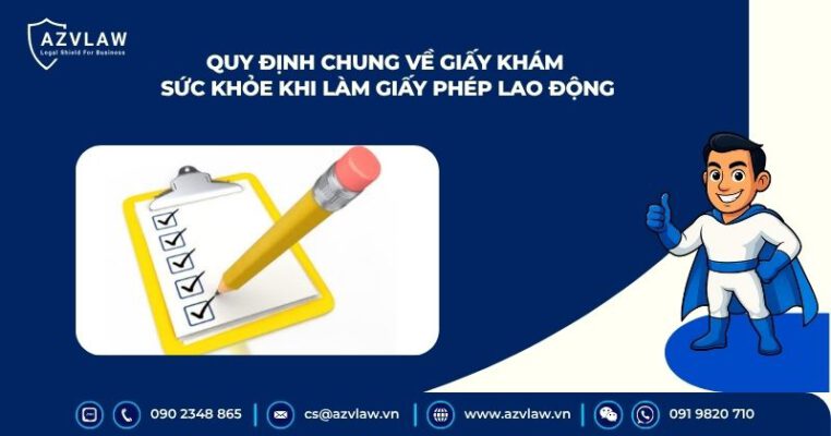 Quy định chung về giấy khám sức khỏe khi làm giấy phép lao động