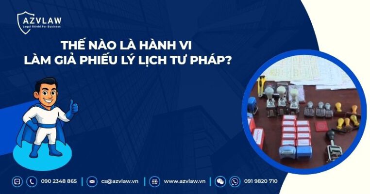 Thế nào là hành vi làm giả phiếu lý lịch tư pháp?