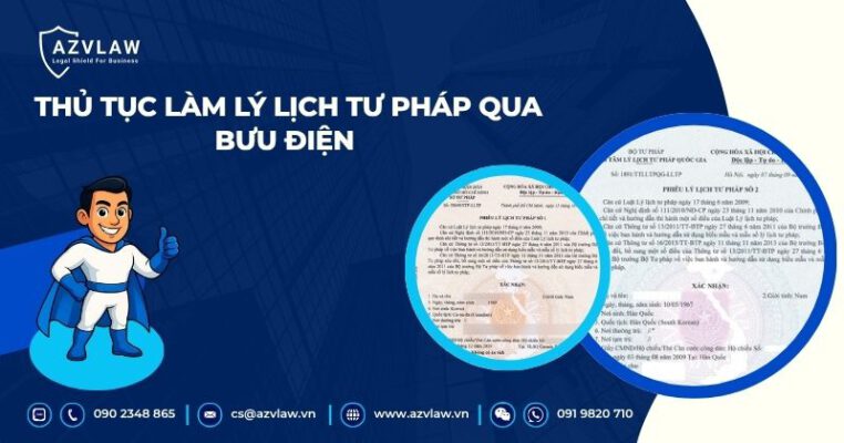 Thủ tục làm lý lịch tư pháp qua bưu điện