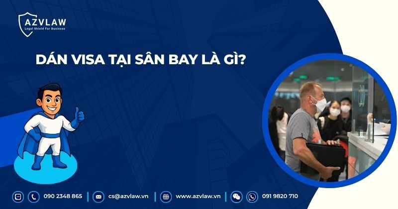 Dán visa tại sân bay là gì?