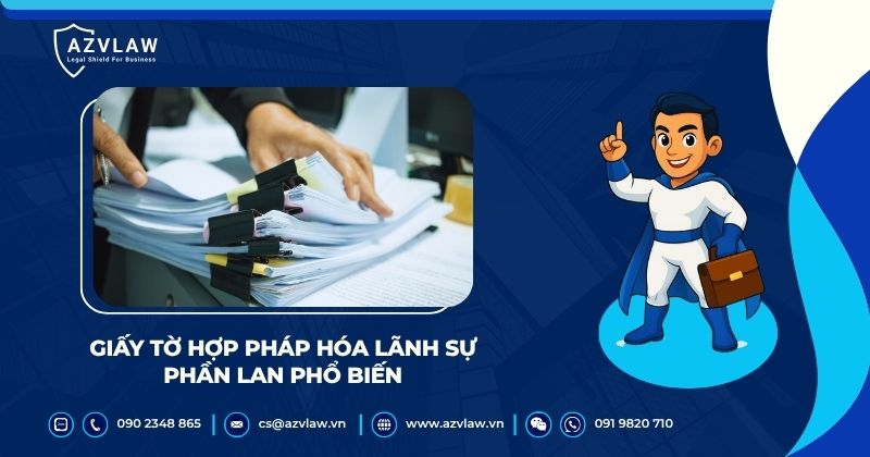 Giấy tờ hợp pháp hóa lãnh sự Phần Lan phổ biến