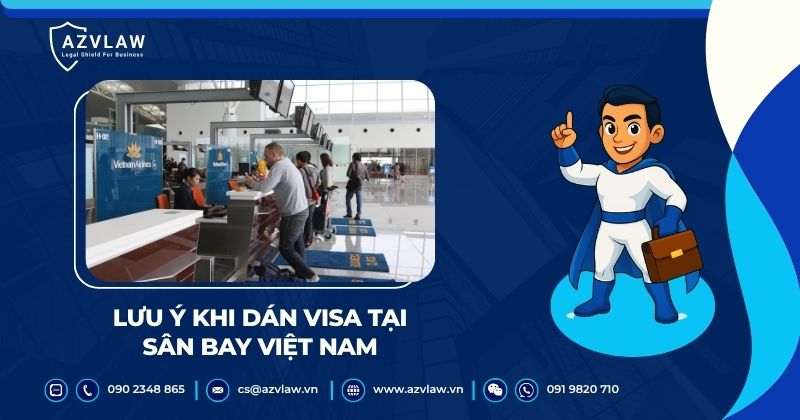 Lưu ý khi dán visa tại sân bay Việt Nam