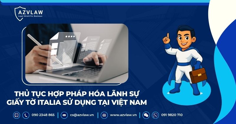 Thủ tục hợp pháp hóa lãnh sự giấy tờ Italia sử dụng tại Việt Nam