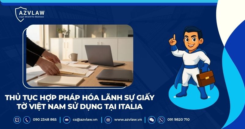 Thủ tục hợp pháp hóa lãnh sự giấy tờ Việt Nam sử dụng tại Italia