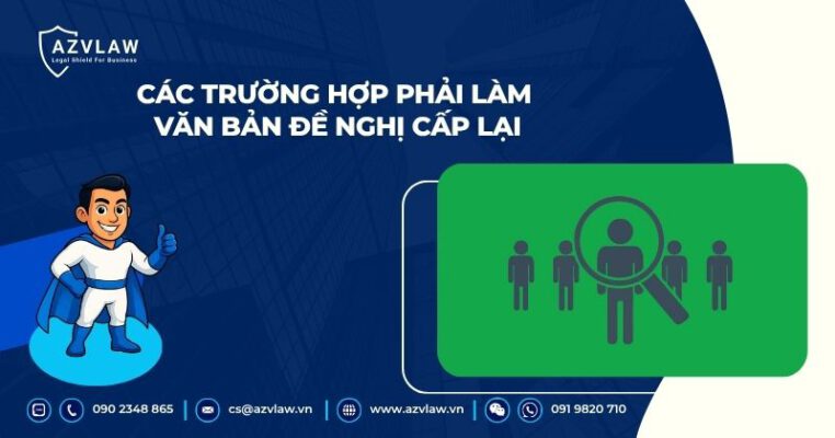 Các trường hợp phải làm văn bản đề nghị cấp lại