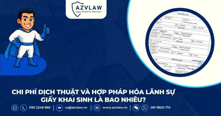 Chi phí dịch thuật và hợp pháp hóa lãnh sự giấy khai sinh là bao nhiêu?