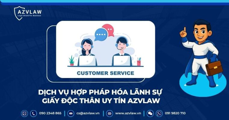 Dịch vụ hợp pháp hóa lãnh sự giấy độc thân uy tín AZVLAW
