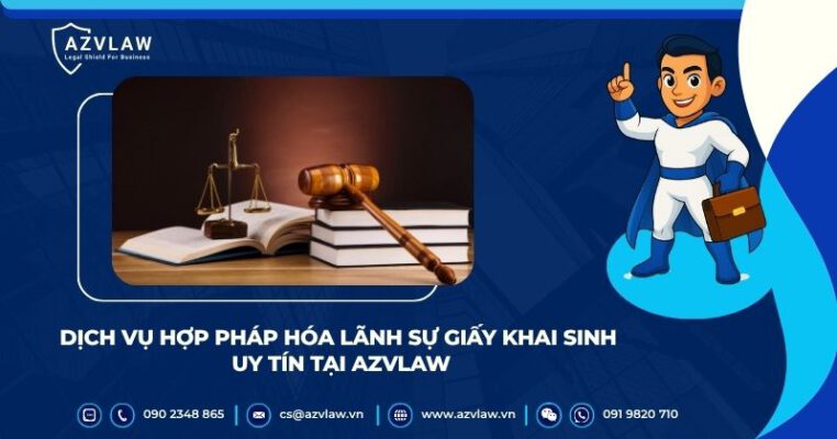 Dịch vụ hợp pháp hóa lãnh sự giấy khai sinh uy tín tại AZVLAW