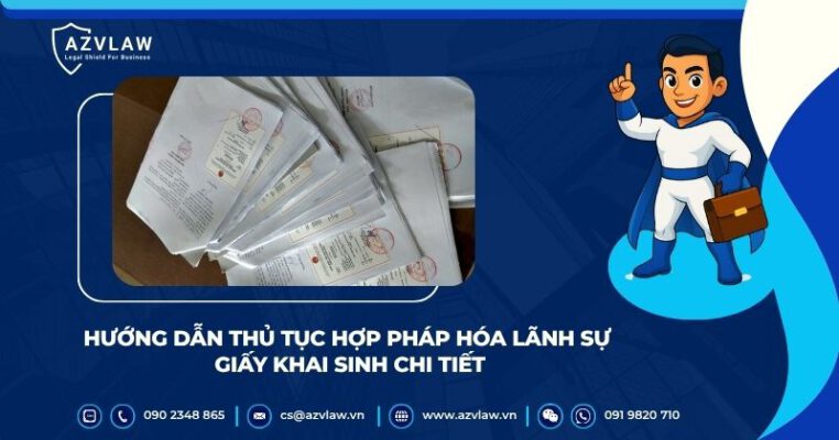Hướng dẫn thủ tục hợp pháp hóa lãnh sự giấy khai sinh chi tiết