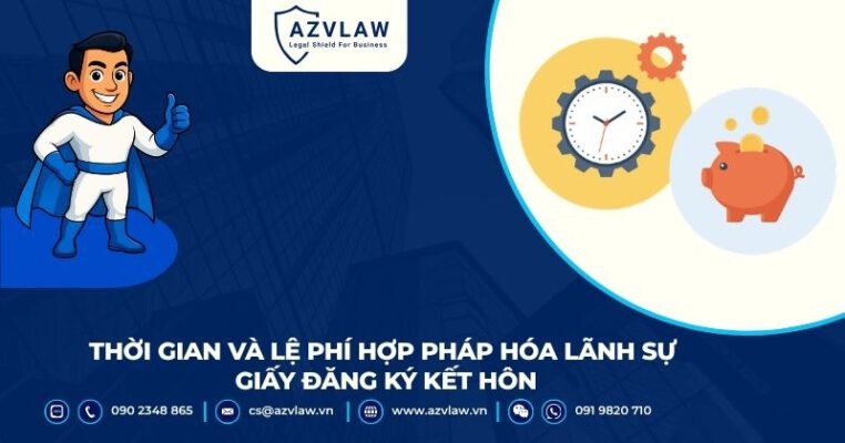 Thời gian và lệ phí hợp pháp hóa lãnh sự giấy đăng ký kết hôn