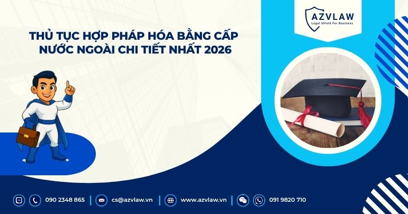 Thủ tục hợp pháp hóa bằng cấp nước ngoài chi tiết nhất 2026