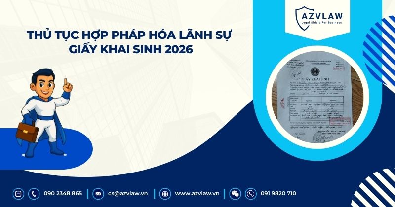 Thủ tục hợp pháp hóa lãnh sự giấy khai sinh 2026