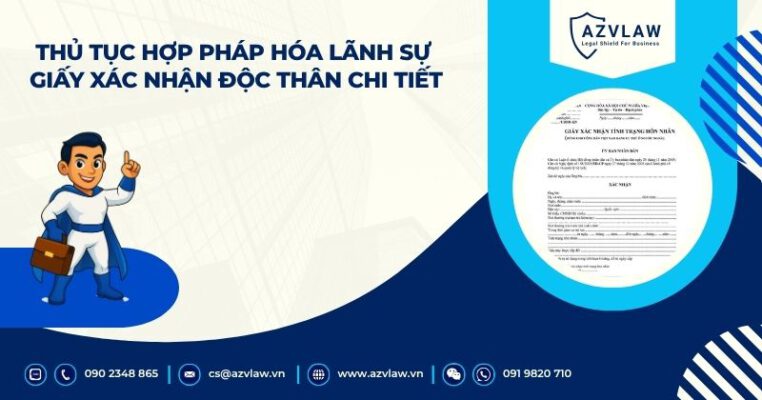 Thủ tục hợp pháp hóa lãnh sự giấy xác nhận độc thân chi tiết