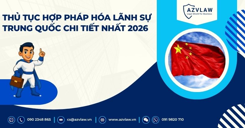 Thủ tục hợp pháp hóa lãnh sự Trung Quốc chi tiết nhất 2026