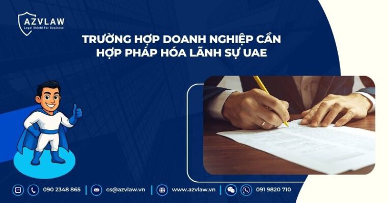 Trường hợp doanh nghiệp cần hợp pháp hóa lãnh sự UAE