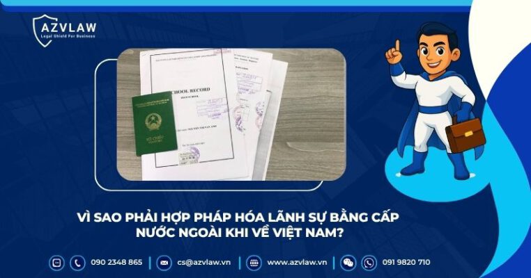 Vì sao phải hợp pháp hóa lãnh sự bằng cấp nước ngoài khi về Việt Nam?