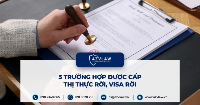 5 trường hợp được cấp thị thực rời, visa rời