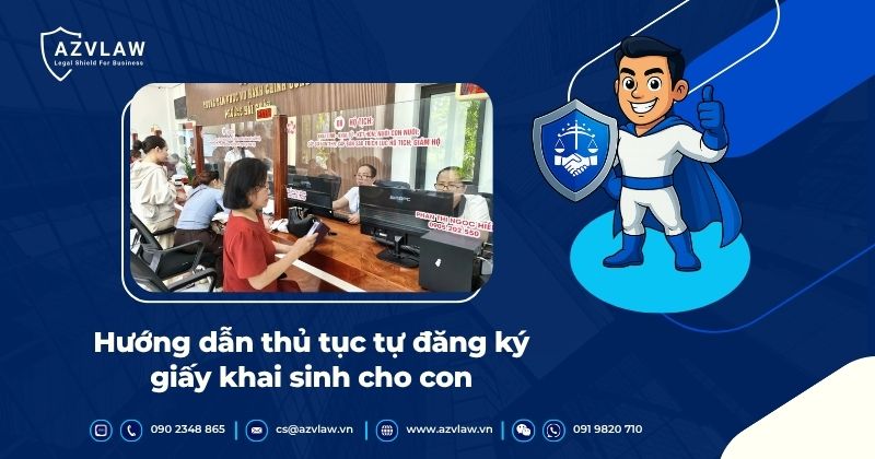 Hướng dẫn thủ tục tự đăng ký giấy khai sinh cho con