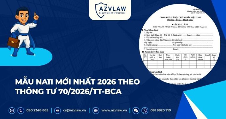 Mẫu NA11 mới nhất 2026 theo Thông tư 70/2026/TT-BCA