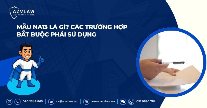 Mẫu NA13 là gì? Các trường hợp bắt buộc phải sử dụng