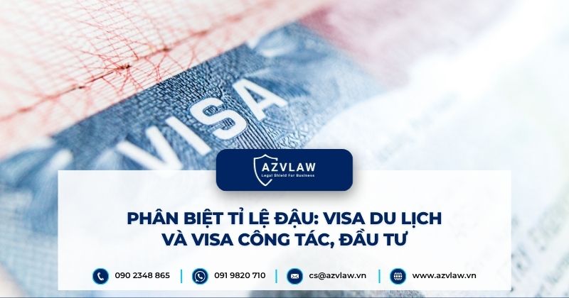 Phân biệt tỉ lệ đậu: Visa du lịch và visa công tác, đầu tư