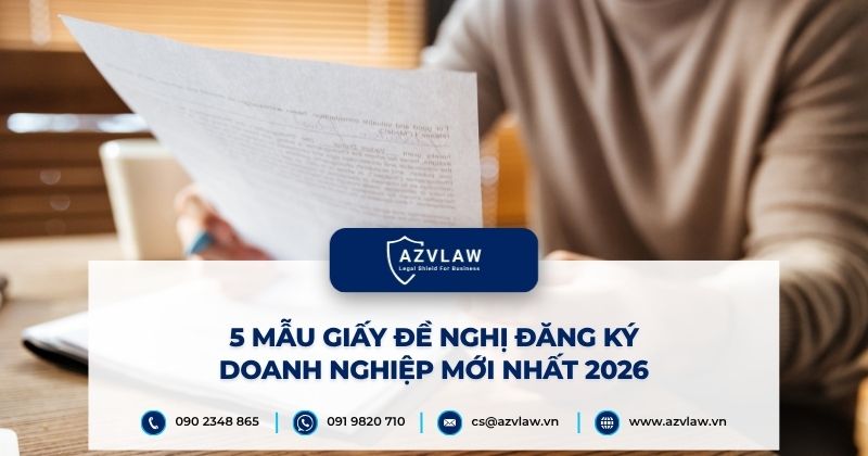 5 Mẫu giấy đề nghị đăng ký doanh nghiệp mới nhất 2026