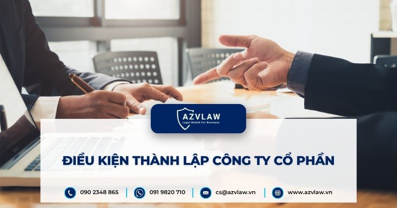 Điều kiện thành lập công ty cổ phần