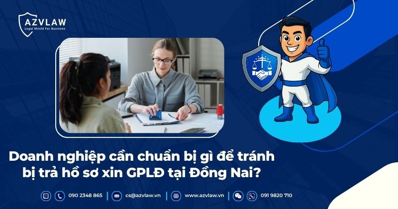 Doanh nghiệp cần chuẩn bị gì để tránh rủi ro bị trả hồ sơ xin GPLĐ tại Đồng Nai