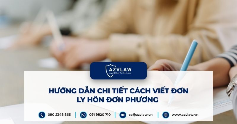 Hướng dẫn chi tiết cách viết đơn ly hôn đơn phương
