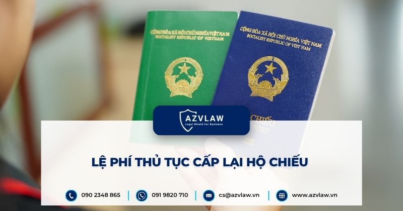 Lệ phí thủ tục cấp lại hộ chiếu