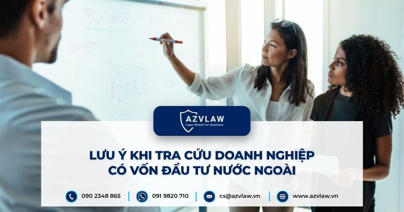 Lưu ý khi tra cứu doanh nghiệp có vốn đầu tư nước ngoài
