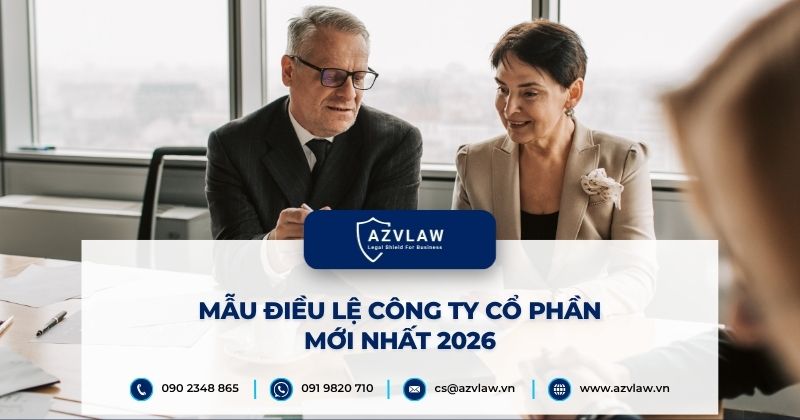 Mẫu điều lệ công ty cổ phần mới nhất 2026