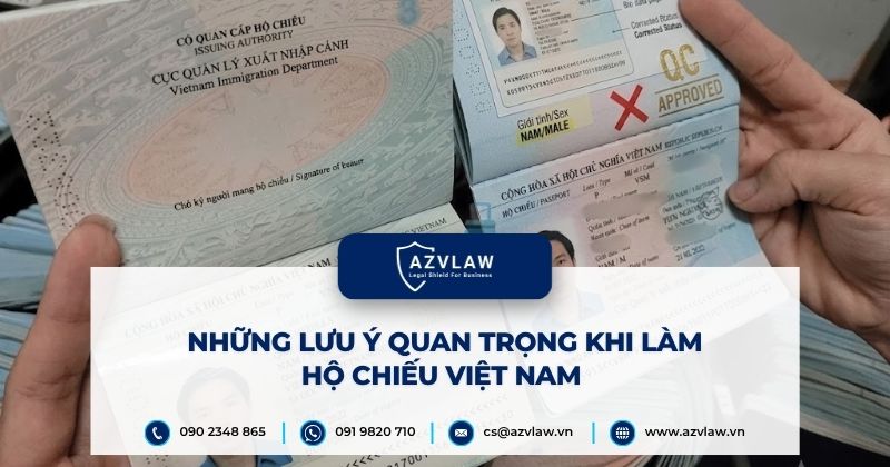 Những lưu ý quan trọng khi làm hộ chiếu Việt Nam