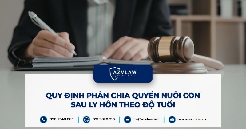 Quy định phân chia quyền nuôi con sau ly hôn theo độ tuổi