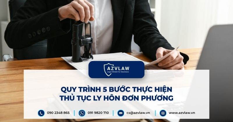 Quy trình 5 bước thực hiện thủ tục ly hôn đơn phương