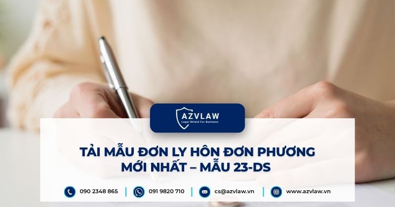 Tải mẫu đơn ly hôn đơn phương kèm hướng dẫn cách viết chi tiết