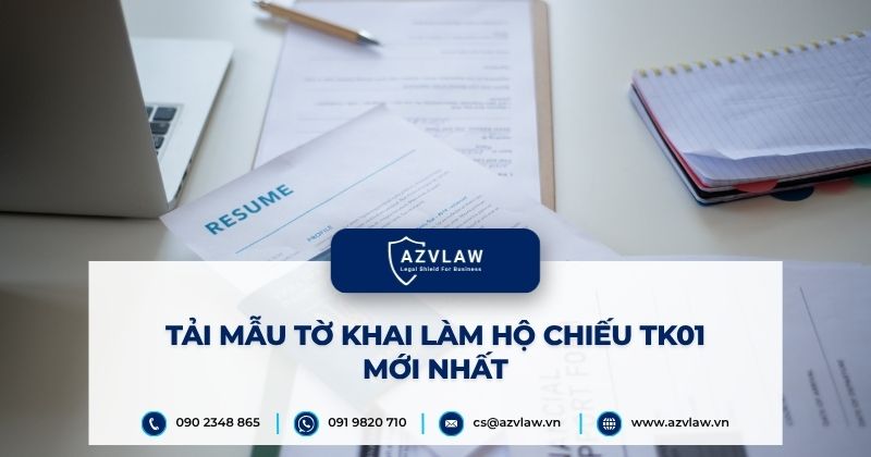 Tải mẫu tờ khai làm hộ chiếu TK01 mới nhất