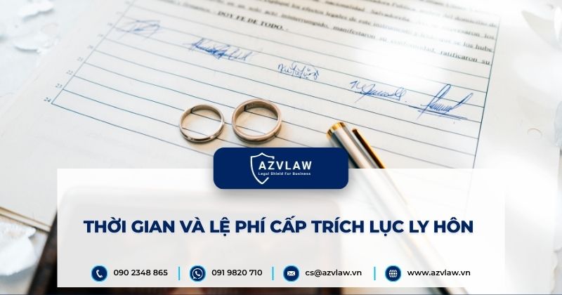 Thời gian và lệ phí cấp trích lục ly hôn